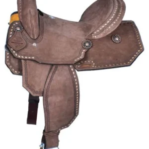 15" DOUBLE T ROUGHOUT BARREL STYLE SADDLE