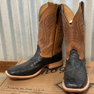 buy Fenoglio Boots – Black Full Quill Ostrich