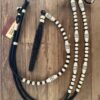 Romal Reins 30 Plait GM Pattern Black Reins