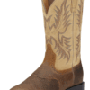 Men's Ariat Tumbled Brown Heritage Stockman Boots