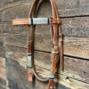 Quality Harness Leather Browband Headstall with Throat Latch