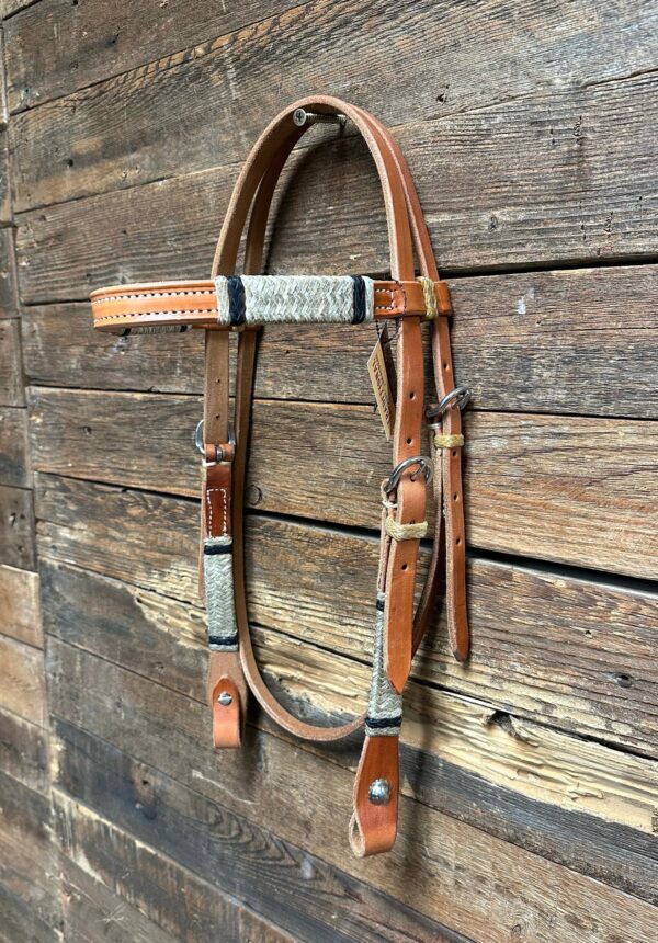 Quality Harness Leather Browband Headstall with Throat Latch