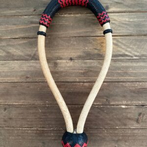 Bosal 5/8” 28 Plait Rawhide Kangaroo Special blk/red MC28-K