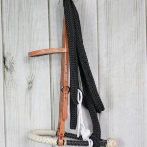 Breaking Hackamore Nylon Reins Cowboy Braided Bosal